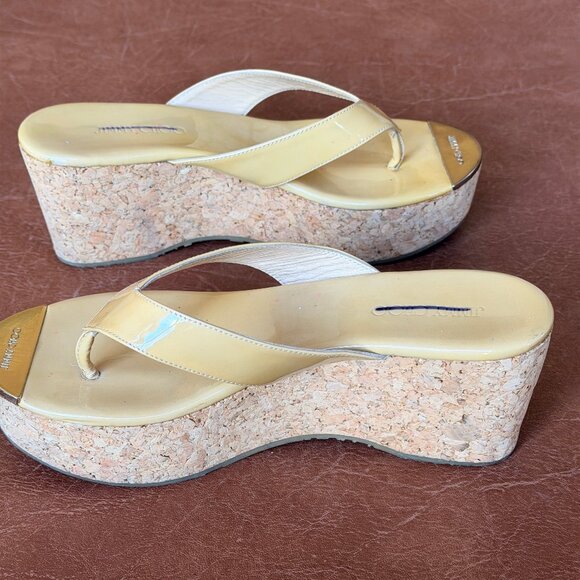 Jimmy Choo Pathos Patent Leather Wedges 36.5 - Picture 5 of 15